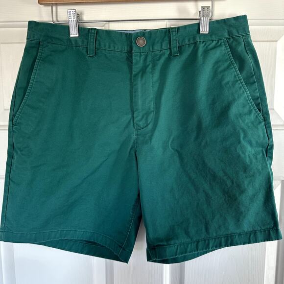 Bonobos Other - Bonobos Men's Men's Flat Front 7" Cotton Chino Shorts in Mallard Green, Size 33